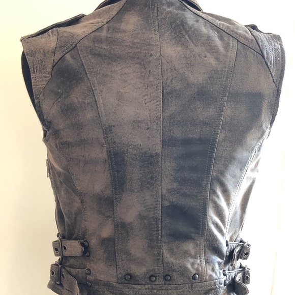 TOPSHOP  Leather Vest - Picture 6 of 6